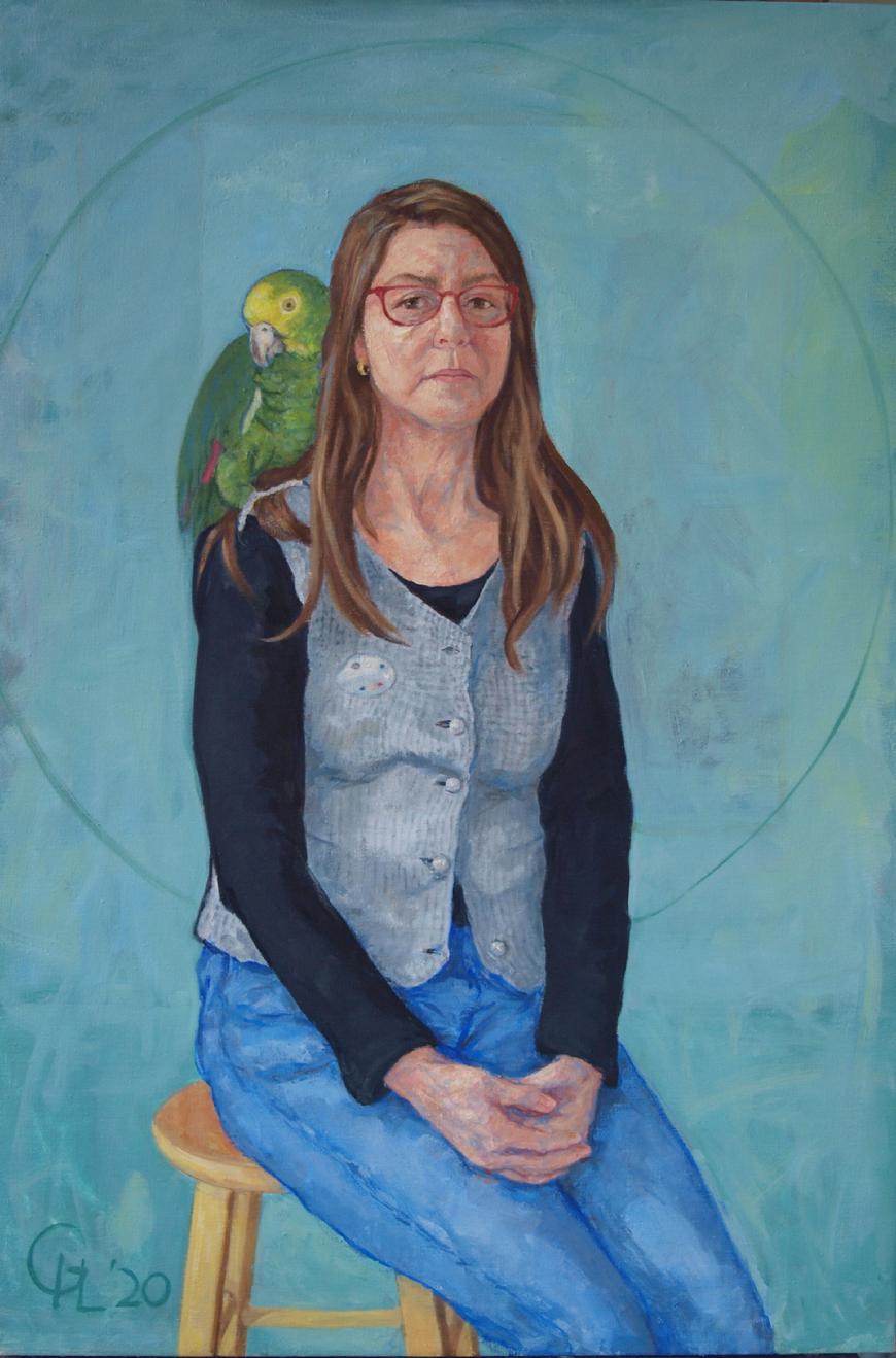 oil on linen 48" x 32" 2020